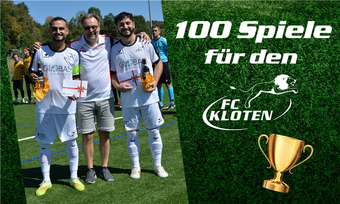 100 Pflichtspiele für unser Herren 1 absolviert