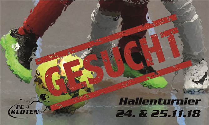 HALLENTURNIER 2018 - GESUCHT !!!